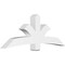 Ekena Millwork Davenport Architectural Grade PVC Gable Bracket, 72"W x 27"H x 6"D x 6"F, 9/12 Pitch GBP072X27X0606DAV00 - alternate 1